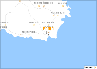 map of Praia