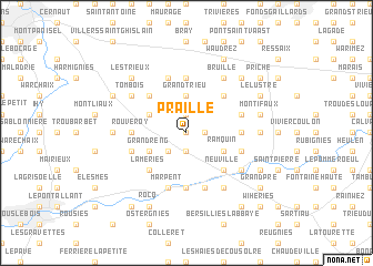 map of Praille