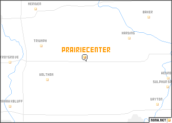 map of Prairie Center