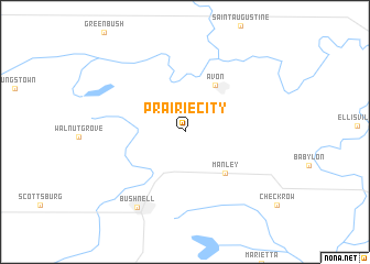 map of Prairie City