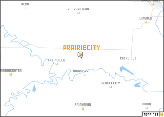 map of Prairie City