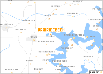 map of Prairie Creek