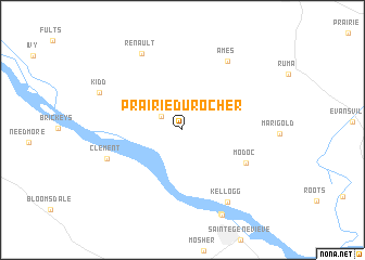 map of Prairie du Rocher