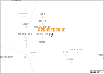 map of Prairie Grove