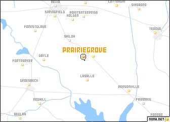 map of Prairie Grove