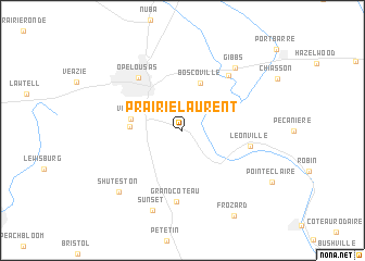 map of Prairie Laurent