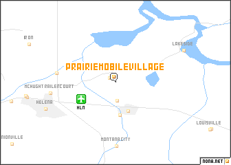 map of Prairie Mobile Village