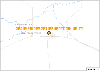 map of Prairie Pines Retirement Community