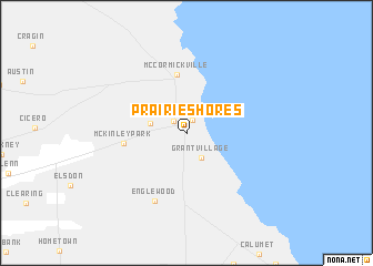 map of Prairie Shores