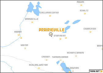 map of Prairieville