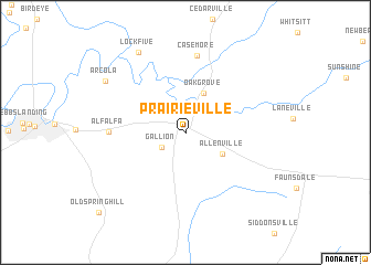 map of Prairieville