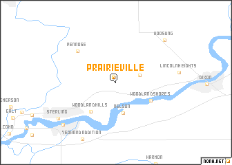 map of Prairieville
