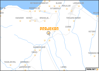 map of Prajekan