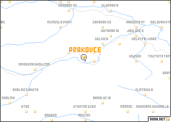 map of Prakovce