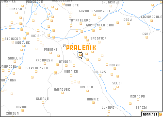 map of Pralenik