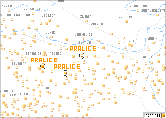 map of Pralice