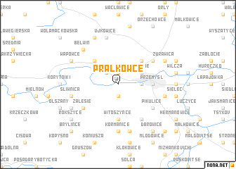 map of Prałkowce