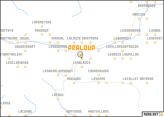 map of Pra-Loup