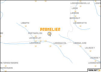 map of Pramélier