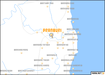 map of Pran Buri