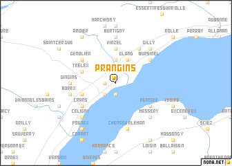 map of Prangins