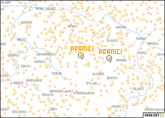 map of Pranići