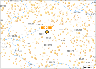 map of Pranići