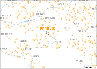 map of Pranjići