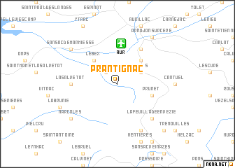 map of Prantignac