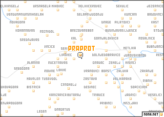 map of Praprot