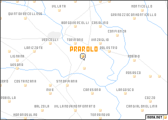 map of Prarolo