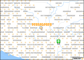 map of Prasādpāra