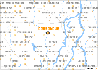 map of Prasādpur