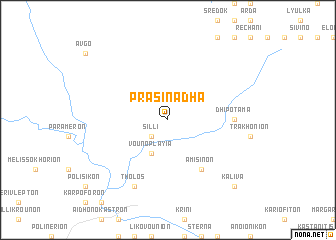 map of Prasinádha