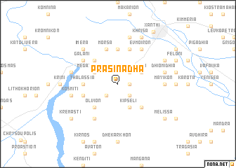 map of Prasinádha