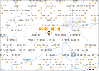 map of Praskačka