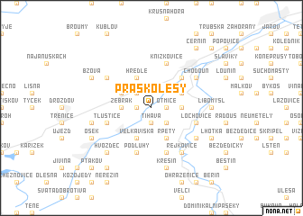 map of Praskolesy