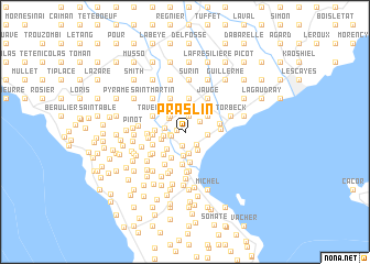 map of Praslin