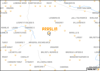 map of Praslin