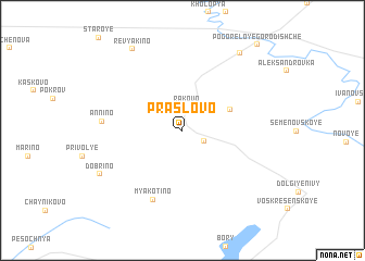 map of Praslovo