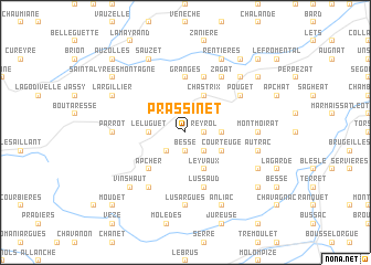 map of Prassinet