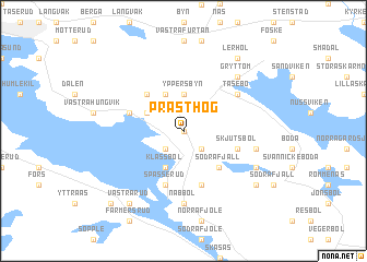 map of Prästhög