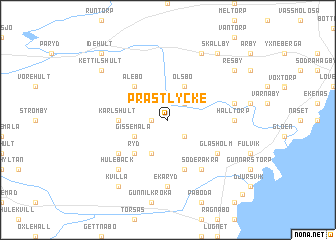 map of Prästlycke