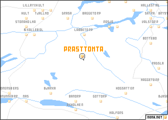 map of Prästtomta