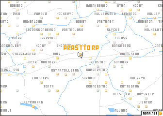 map of Prästtorp