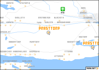 map of Prästtorp