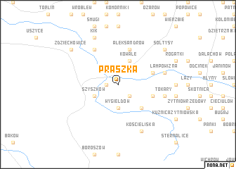 map of Praszka