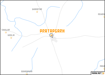 map of Pratāpgarh