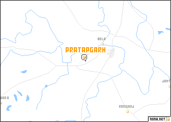 map of Pratāpgarh