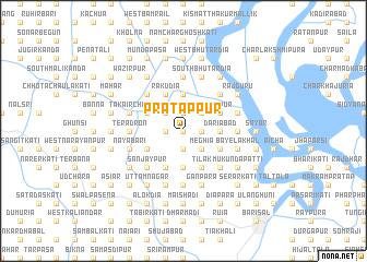 map of Pratāppur